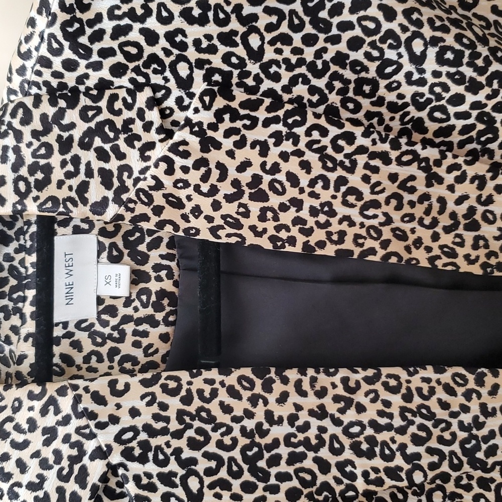 Nine West Blazer Leopard Print Euc - image 2